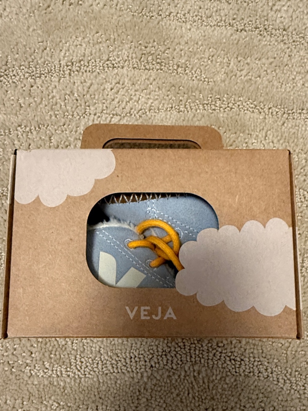 Veja x Milk Baby Light Blue Winter Suede Lace Up Soft shoes - Picture 4 of 8
